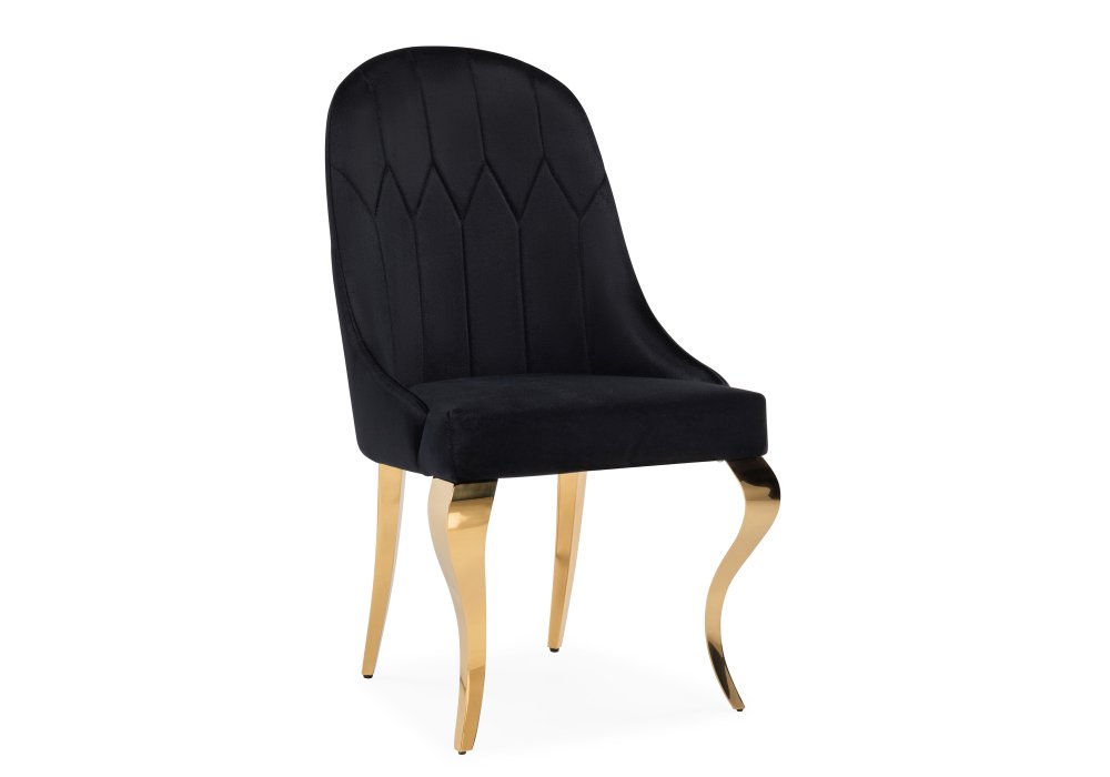 Стул Gustav черный, золотой