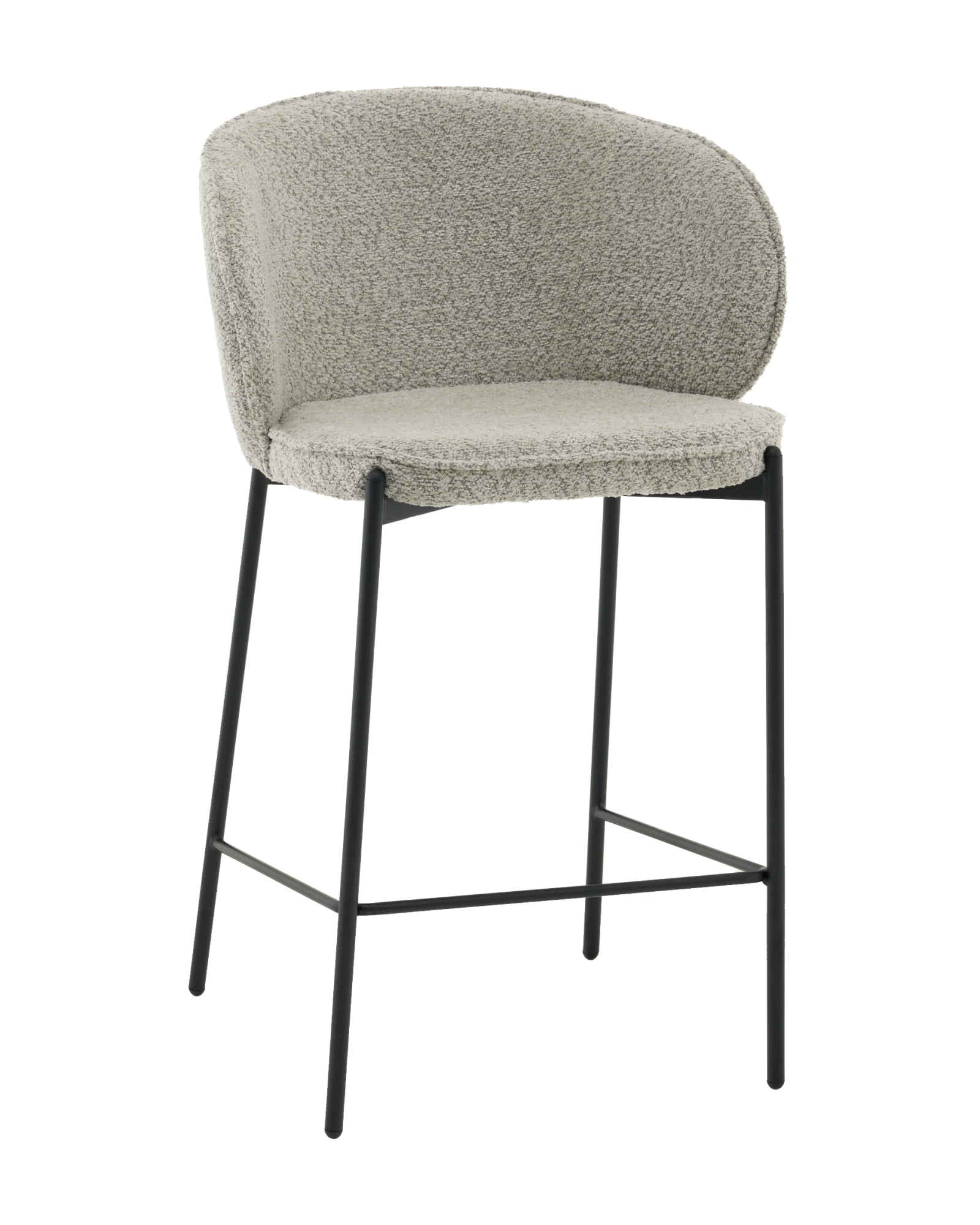 Стул полубарный Тисдейл букле светло-зеленый