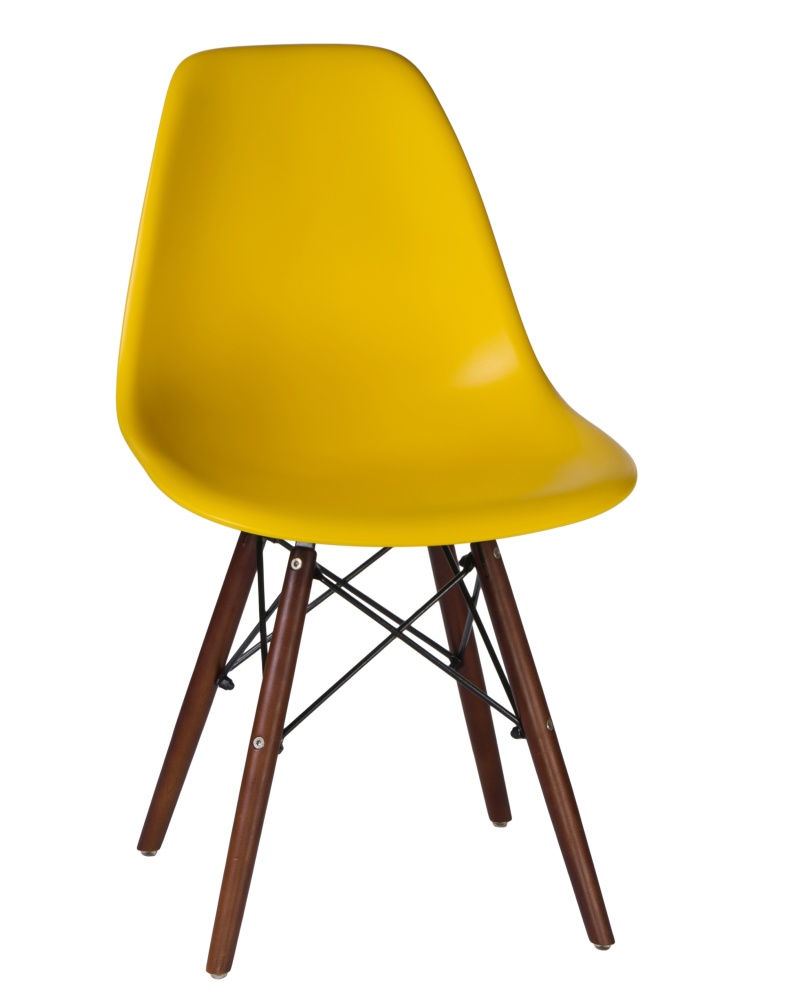 Стул обеденный LMZL-PP623 ножки темный бук сиденья желтый