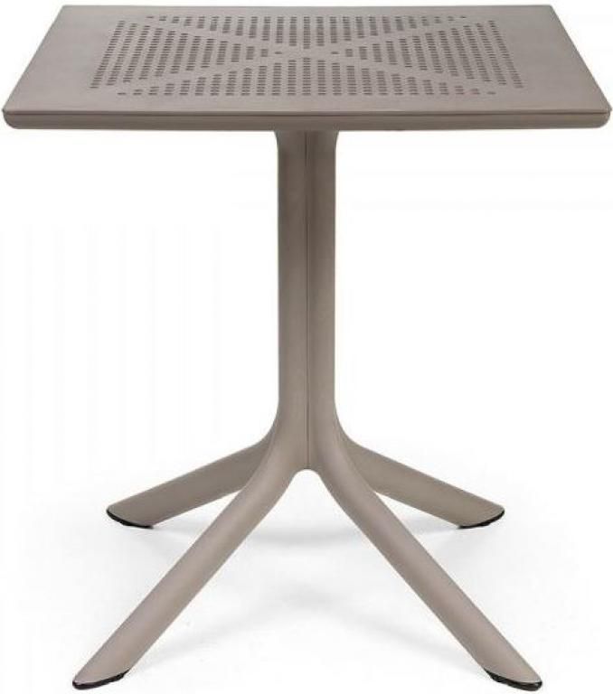 Стол пластиковый обеденный Clip 70 бежевый