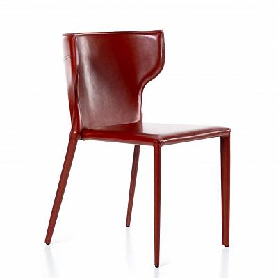 Стул Austin кожа ретро красный