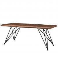 Стол T-1078 орех, матовый черный