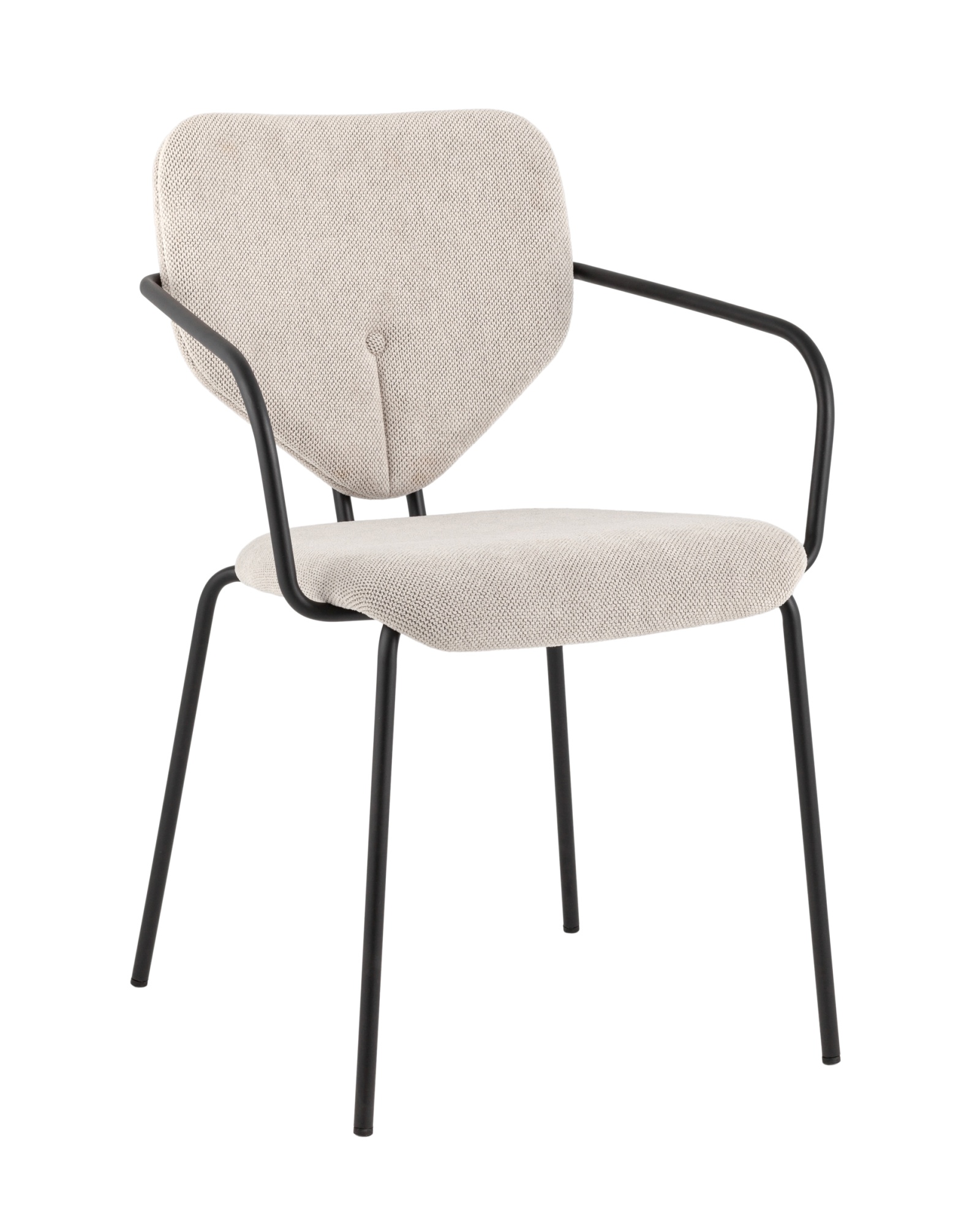 Стул обеденный Masey с подлокотниками бежевый