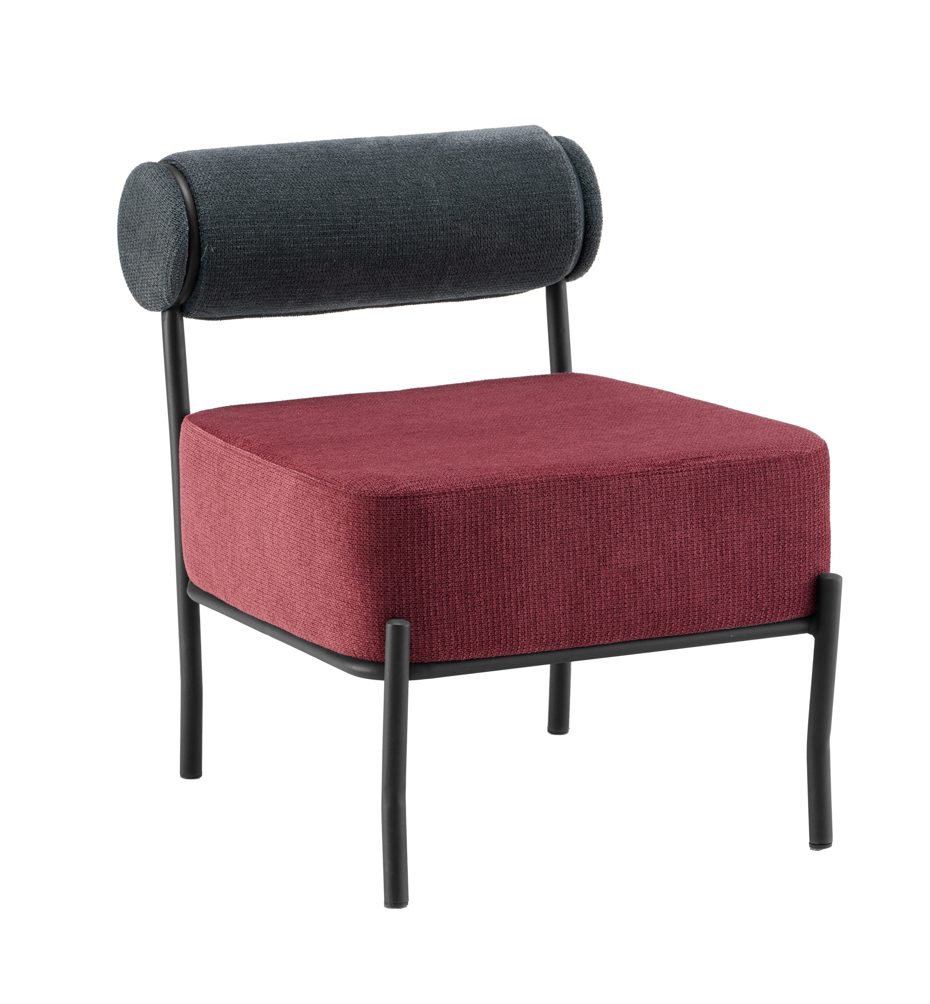 Кресло Ponpoun темно-серый бордо