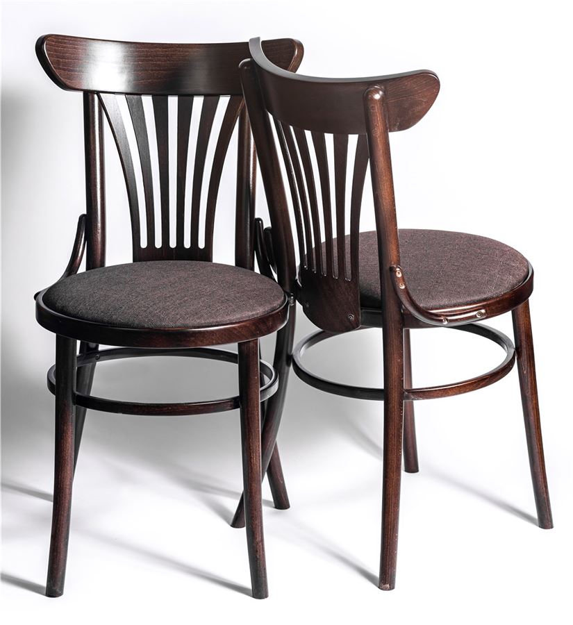 Стул венский Uranus темный орех, ткань ромео 4