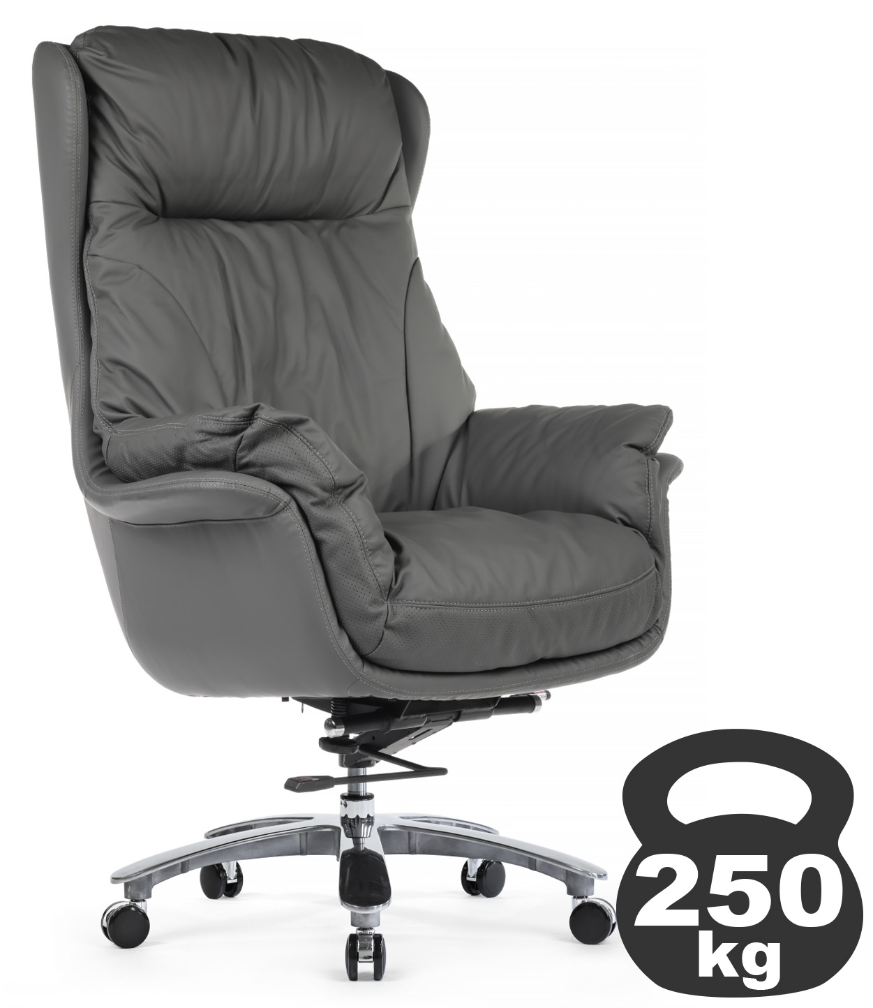 Кресло Leonardo A355 серый