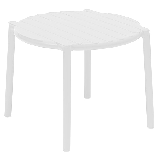 Столик пластиковый журнальный Doga белый