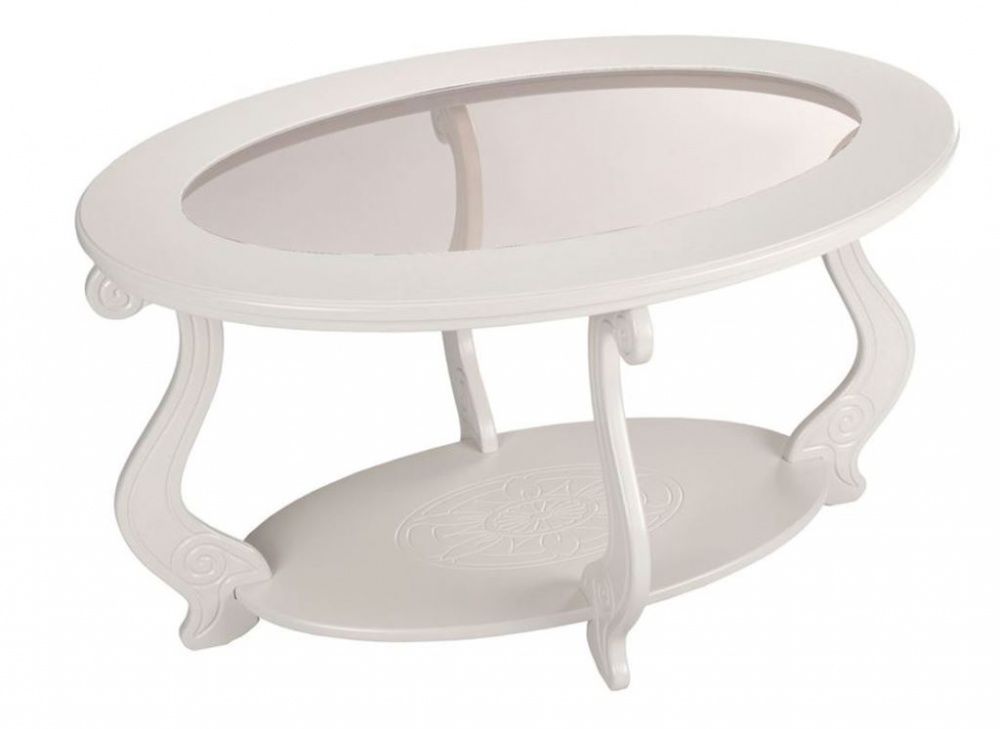 Стол журнальный "Виват С" молочный дуб Вис