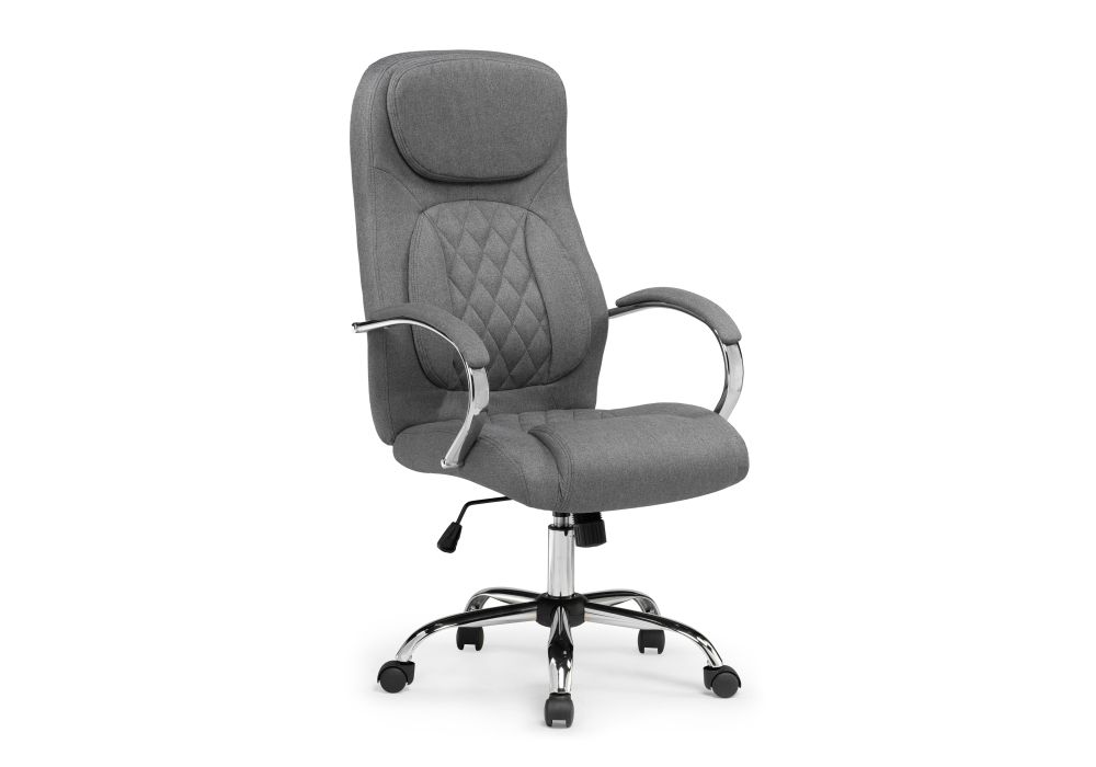 Компьютерное кресло Tron серый ткань