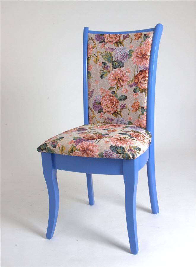 Стул Визит-1 лаванда, массив, ткань гобелен пион