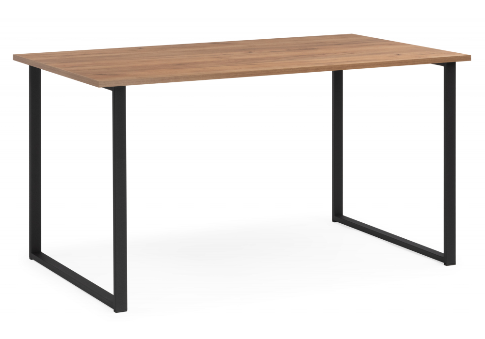 Стол деревянный Лиман 117 х 77 дуб крафт золотой, черный матовый