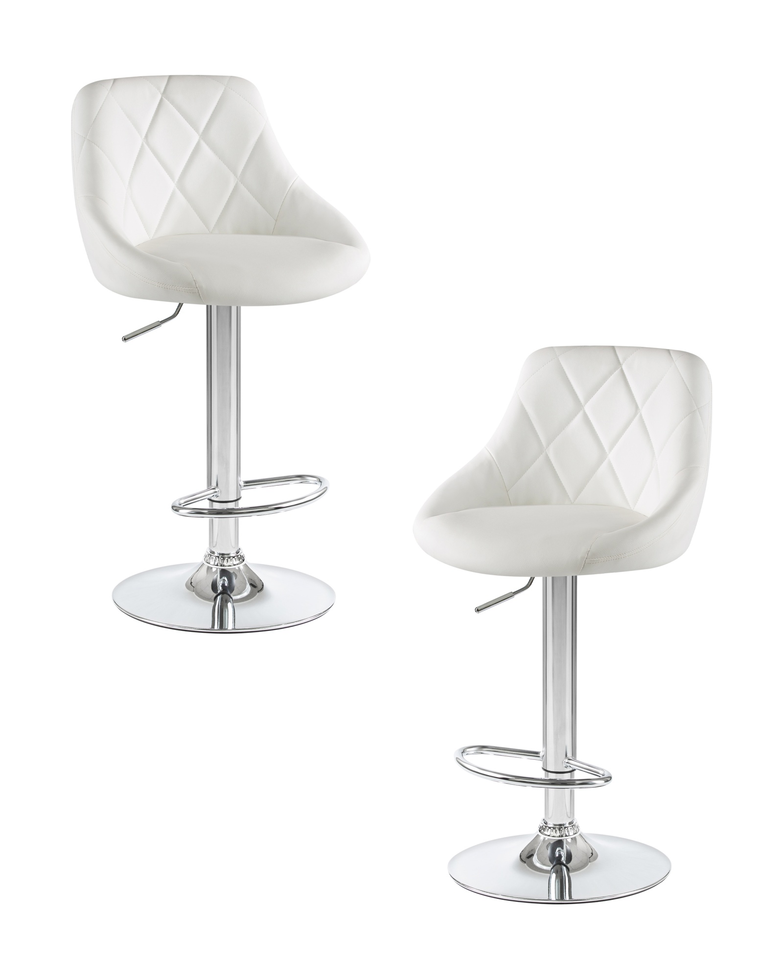 Набор 2 шт Стул барный LOGAN, белый