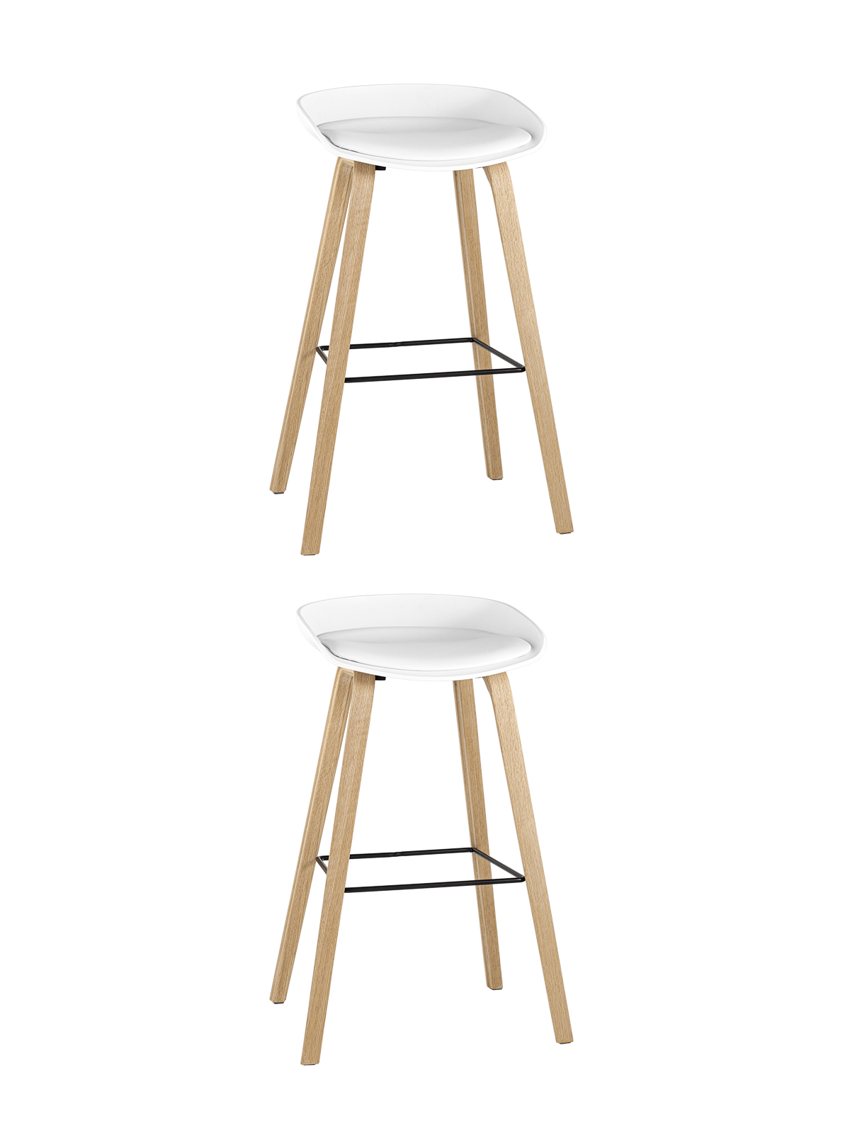 Стул барный LIBRA SOFT БЕЛЫЙ 2 шт.