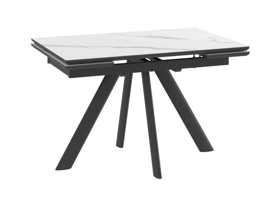 Cтол с керамическим покрытием JACK-120 черный 120(30+30)х80