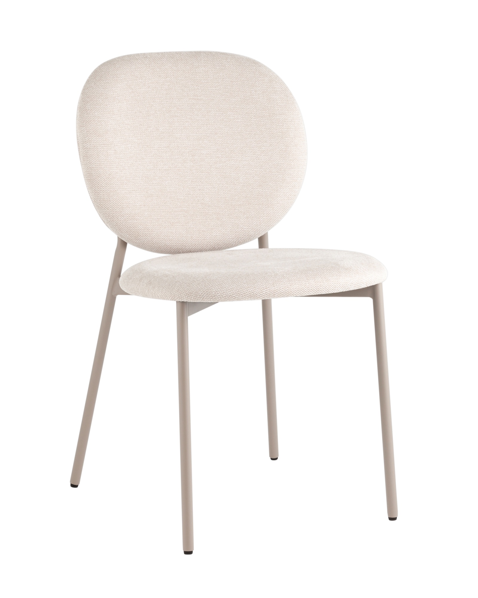 Стул обеденный Pip бежевый кремовые ножки