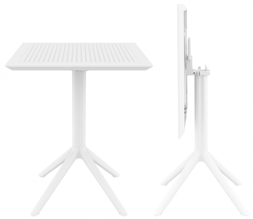Стол пластиковый складной Siesta Contract Sky Folding Table 60 белый