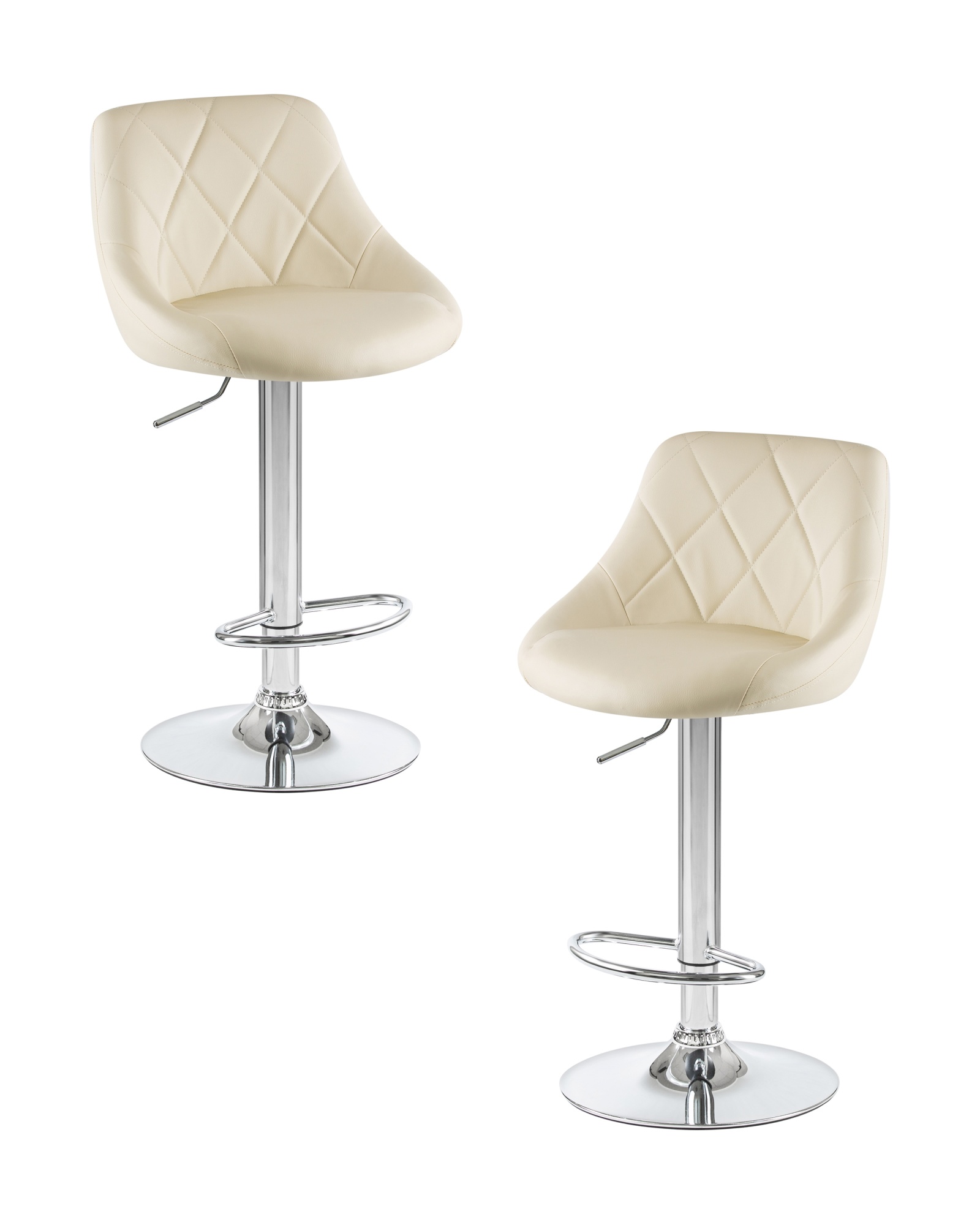 Набор 2 шт Стул барный LOGAN, кремовый