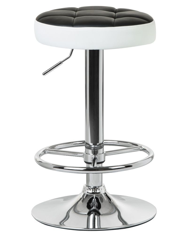 Табурет барный BRUNO черно-белый