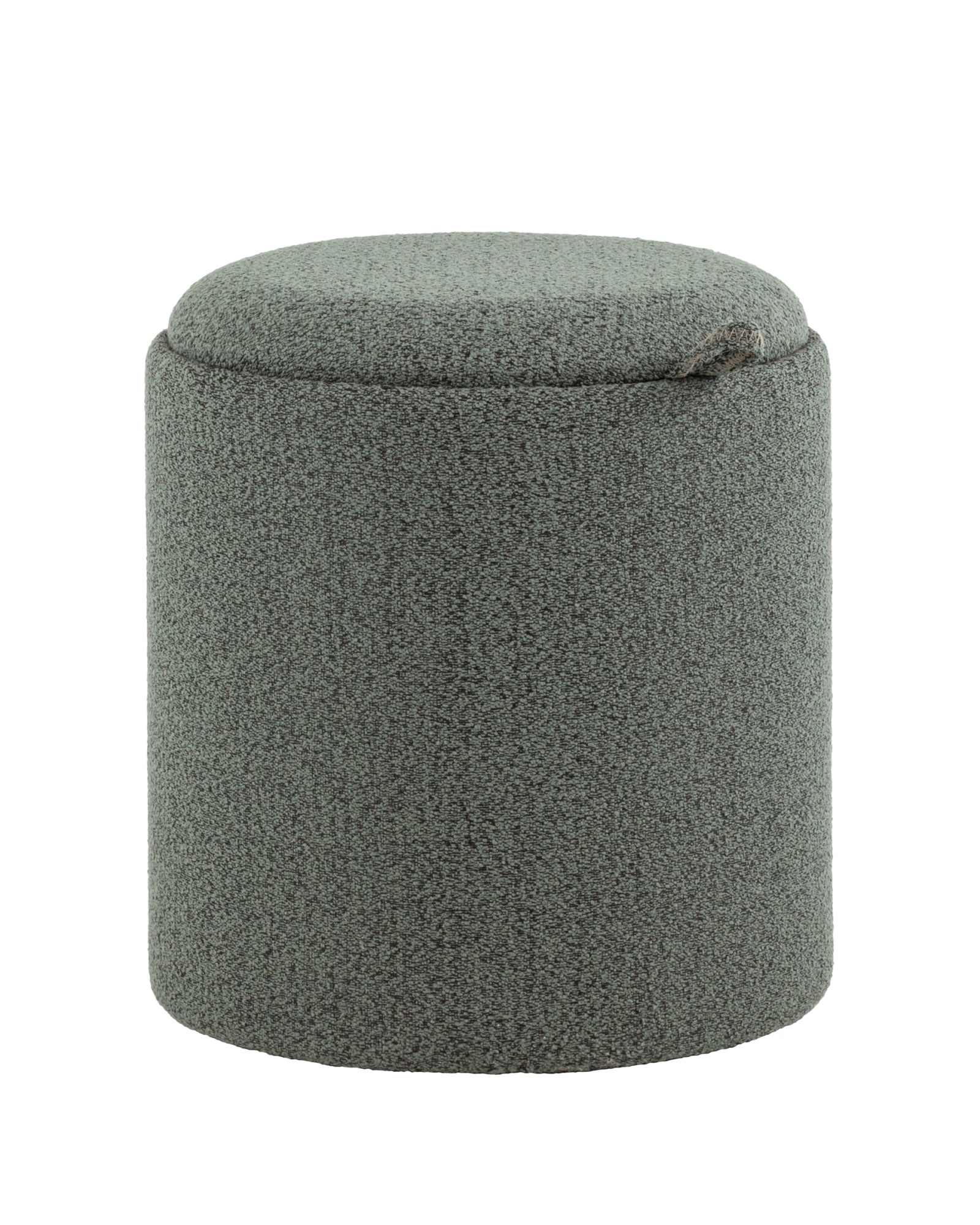 Пуф-столик с ящиком Хюгге XS букле темно-серый