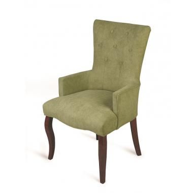 Кресло Виктория эмаль белая, G09 - малахит