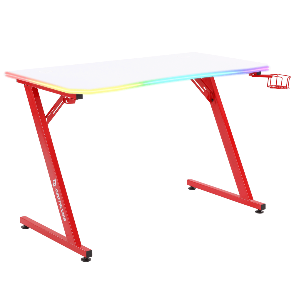 Стол компьютерный GAMELAB Monolith White&Red