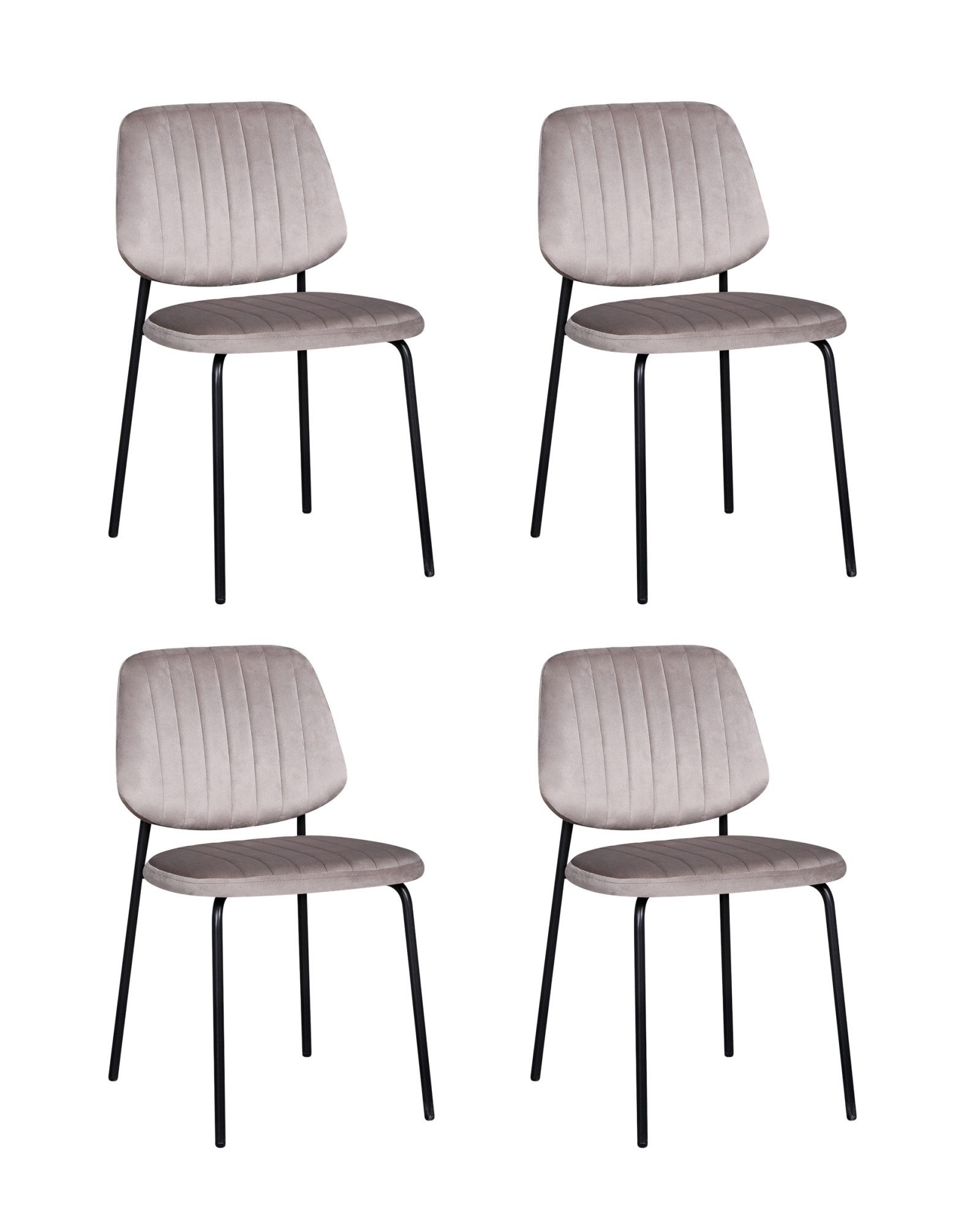 Стул обеденный Patrys капучино велюр 4 шт.