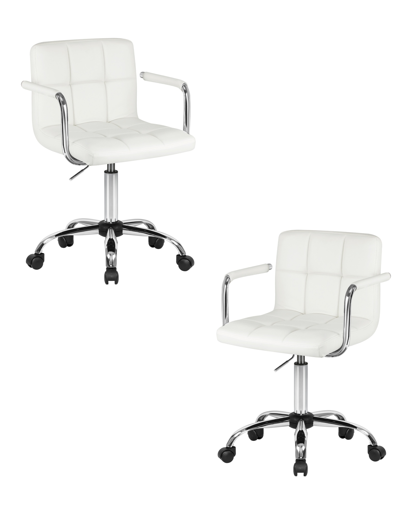 Набор 2 шт Офисное кресло для персонала TERRY, белый