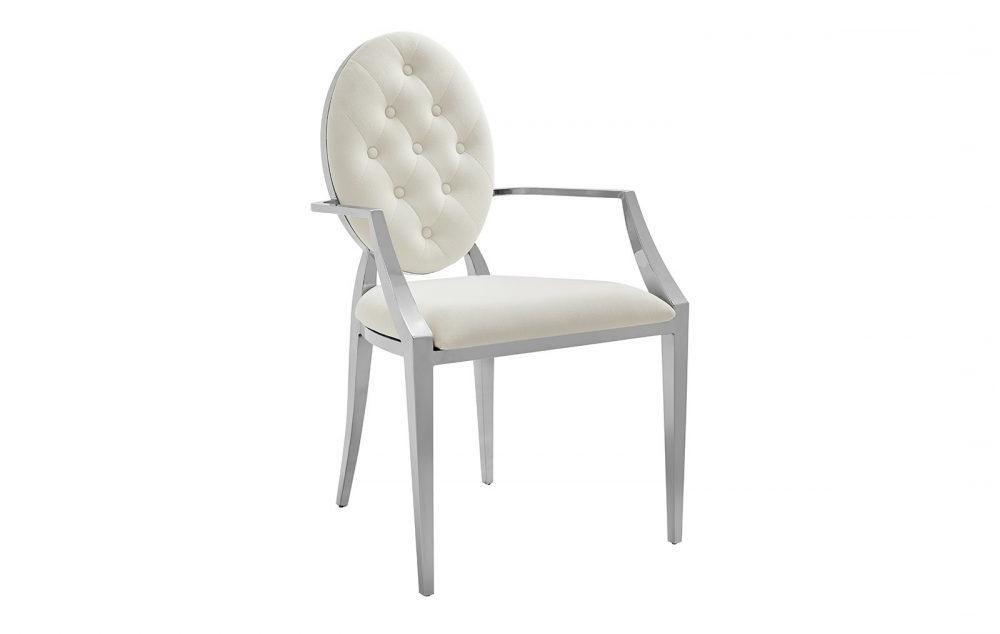 Стул Y110B бежевый бархат