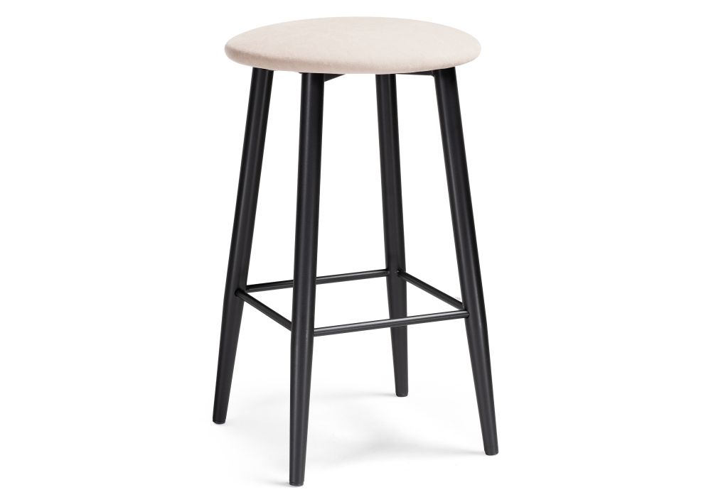 Полубарный стул Гангток катания айвори, черный матовый