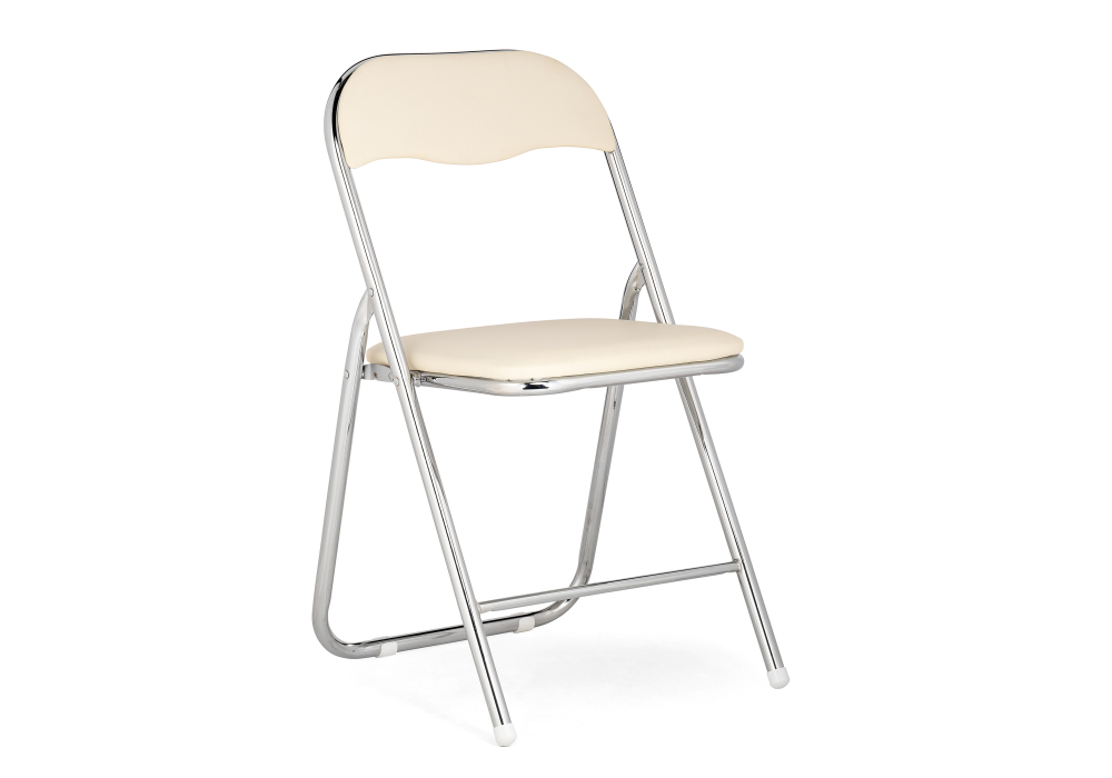Стул Fold 1 складной бежевый, хром