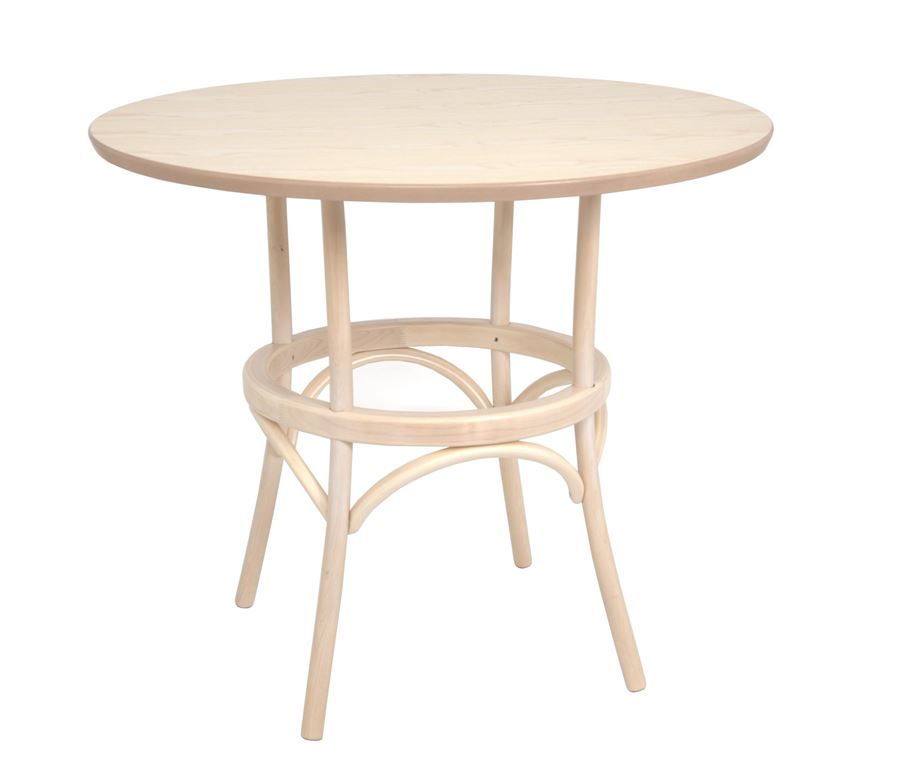 Стол деревянный круглый Грац беленый дуб