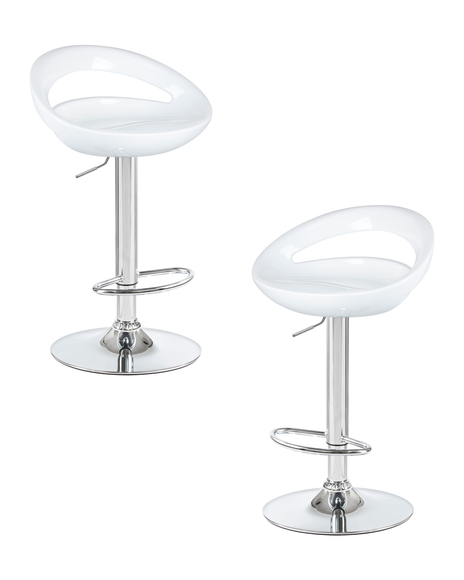 Набор 2 шт Стул барный DISCO, белый