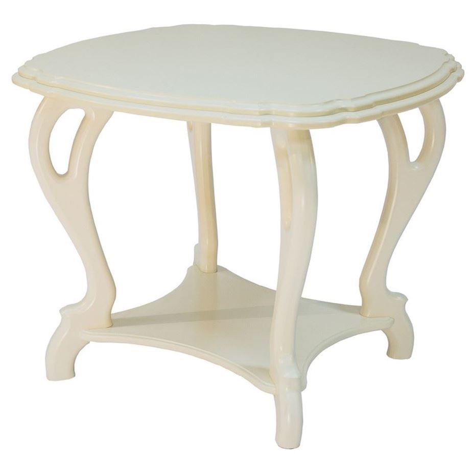 Стол журнальный "Кофейный П" дуб шампань Вис