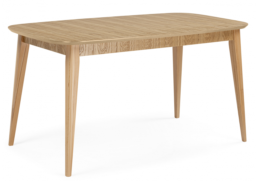 Стол деревянный Адель 145(190)x80 светлое дерево