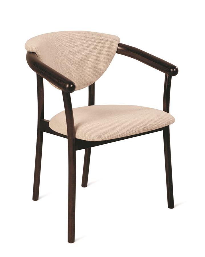 Кресло венское "Виенна" темный тон, бежевый М02