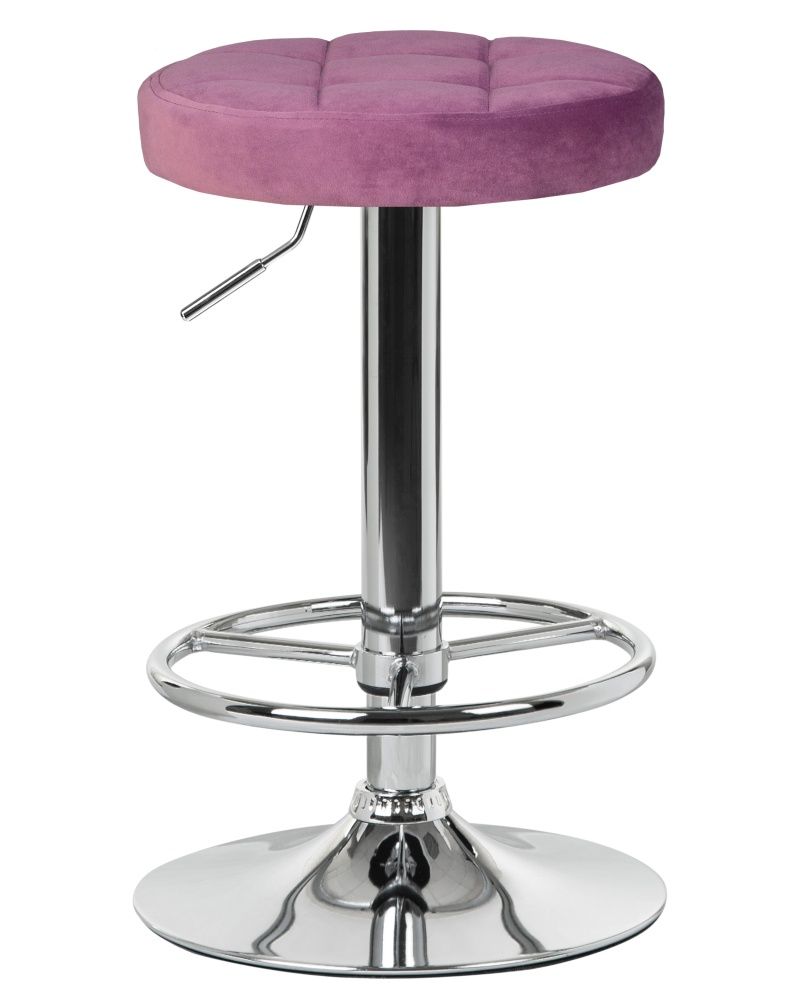 Табурет барный BRUNO пудрово-сиреневый велюр MJ9-52