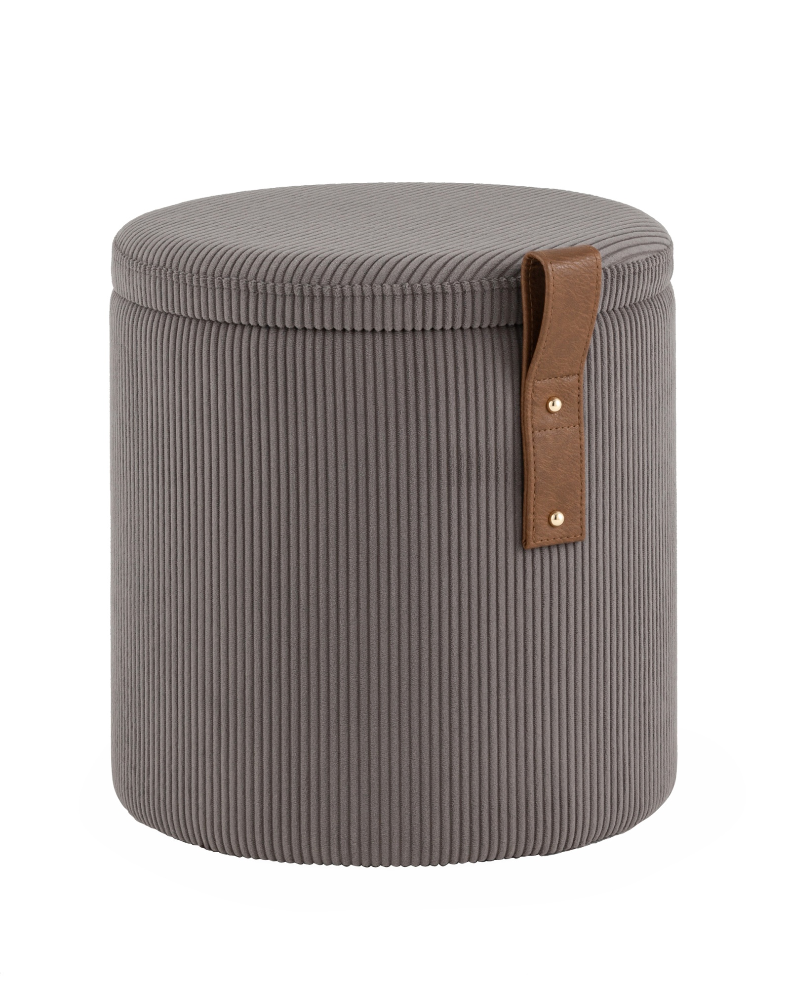 Пуф Руни XS с ящиком вельвет темно-серый