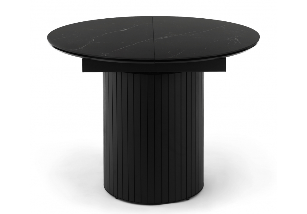 Керамический стол Лорен 100(140) shakespeare black, черный