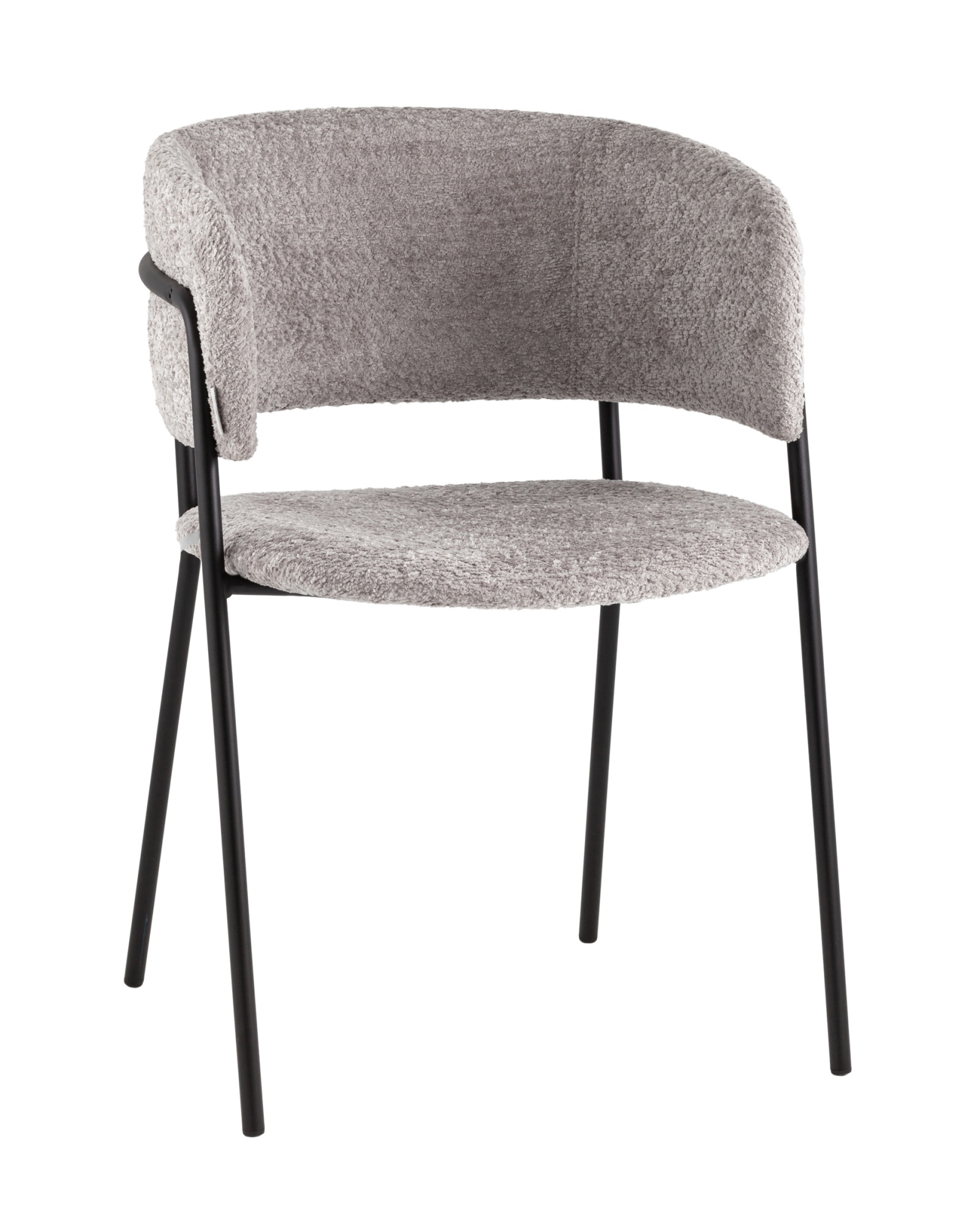 Кресло Нэлли New букле светло-серый