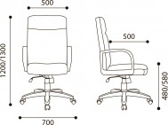 Кресло Консул кожа черная