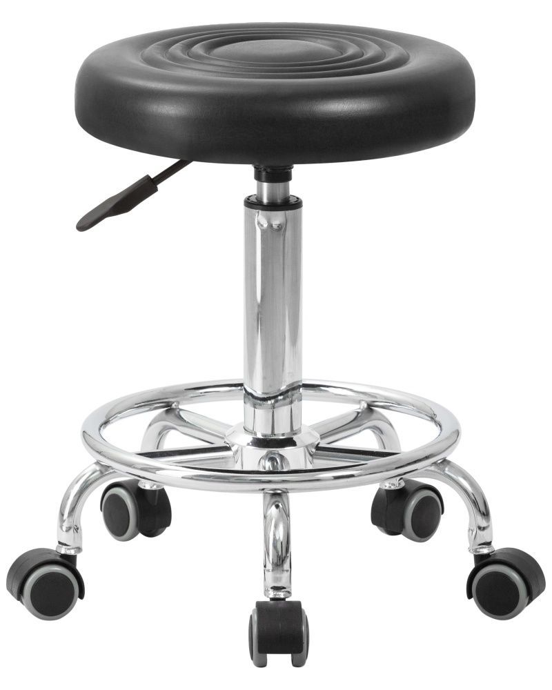 Табурет мастера BILLY черный, хромированный