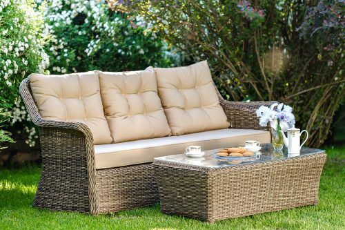 Плетеный кофейный стол OPAL