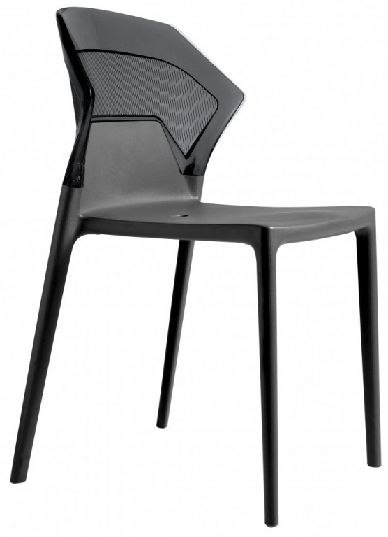 Стул пластиковый PAPATYA Ego-S антрацит
