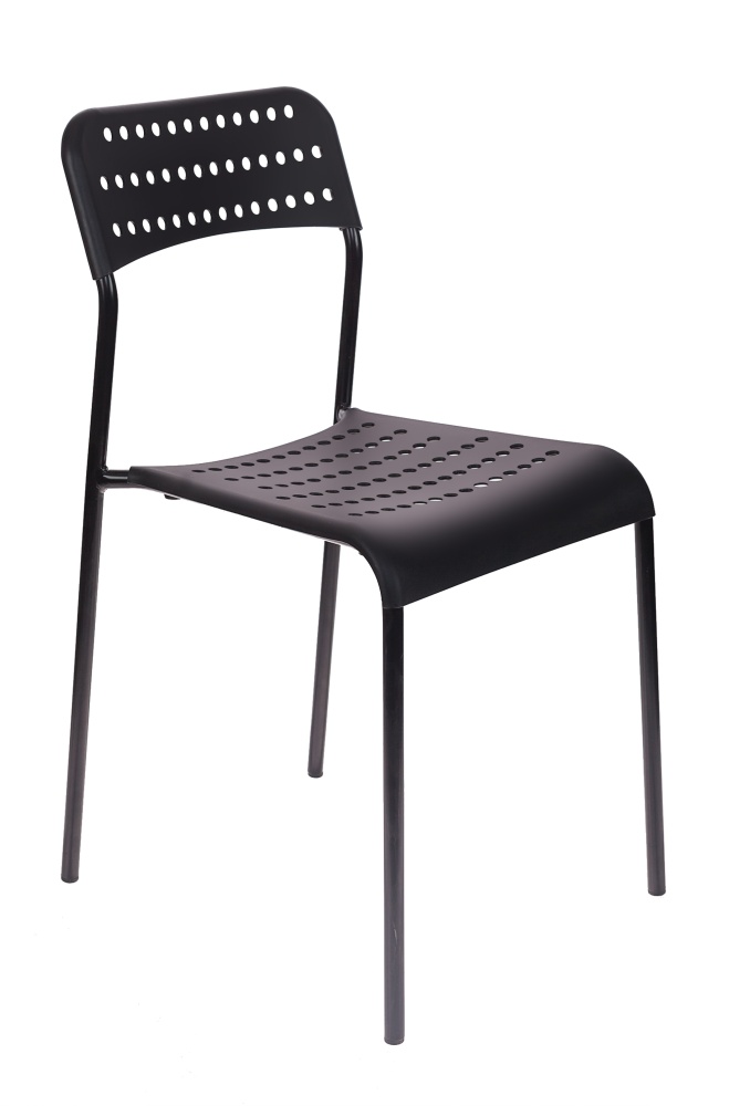 Стул UNO черный стопируемый