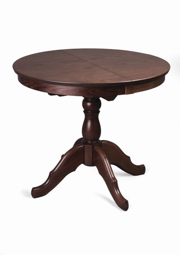 Раздвижной стол Круглый 90 темный тон