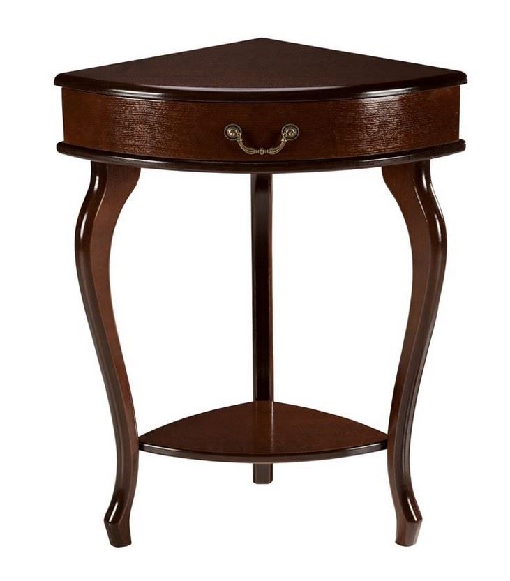 Консоль угловая "Элегант" орех Вис