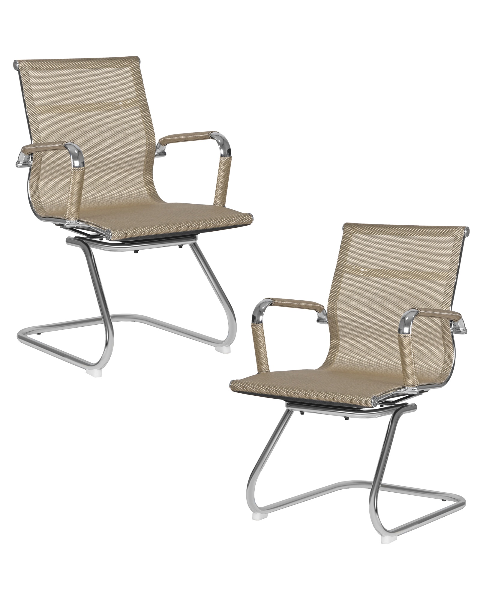 Набор 2 шт Офисное кресло для посетителей CODY MESH бежевый (22039)