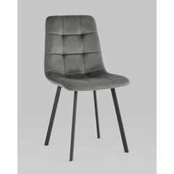 Стул Chilly велюр антрацит с мягким сиденьем