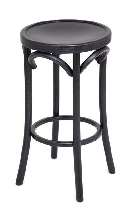 Полубарный деревянный табурет Венский 650 венге с твердым сиденьем