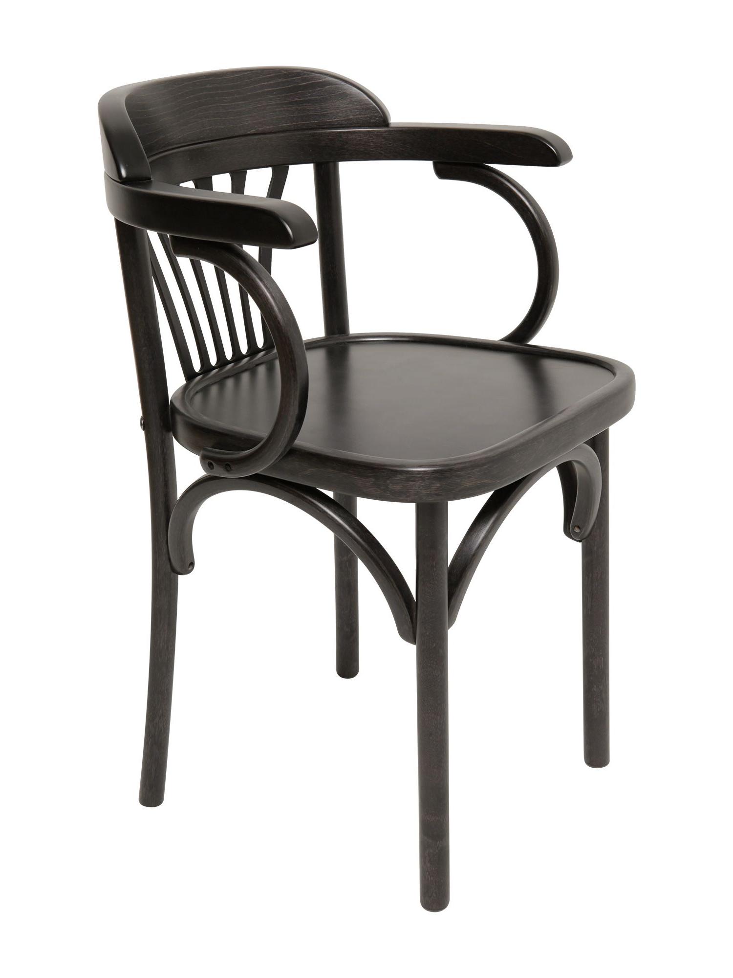 Деревянный стул Венский венге с твердым сиденьем